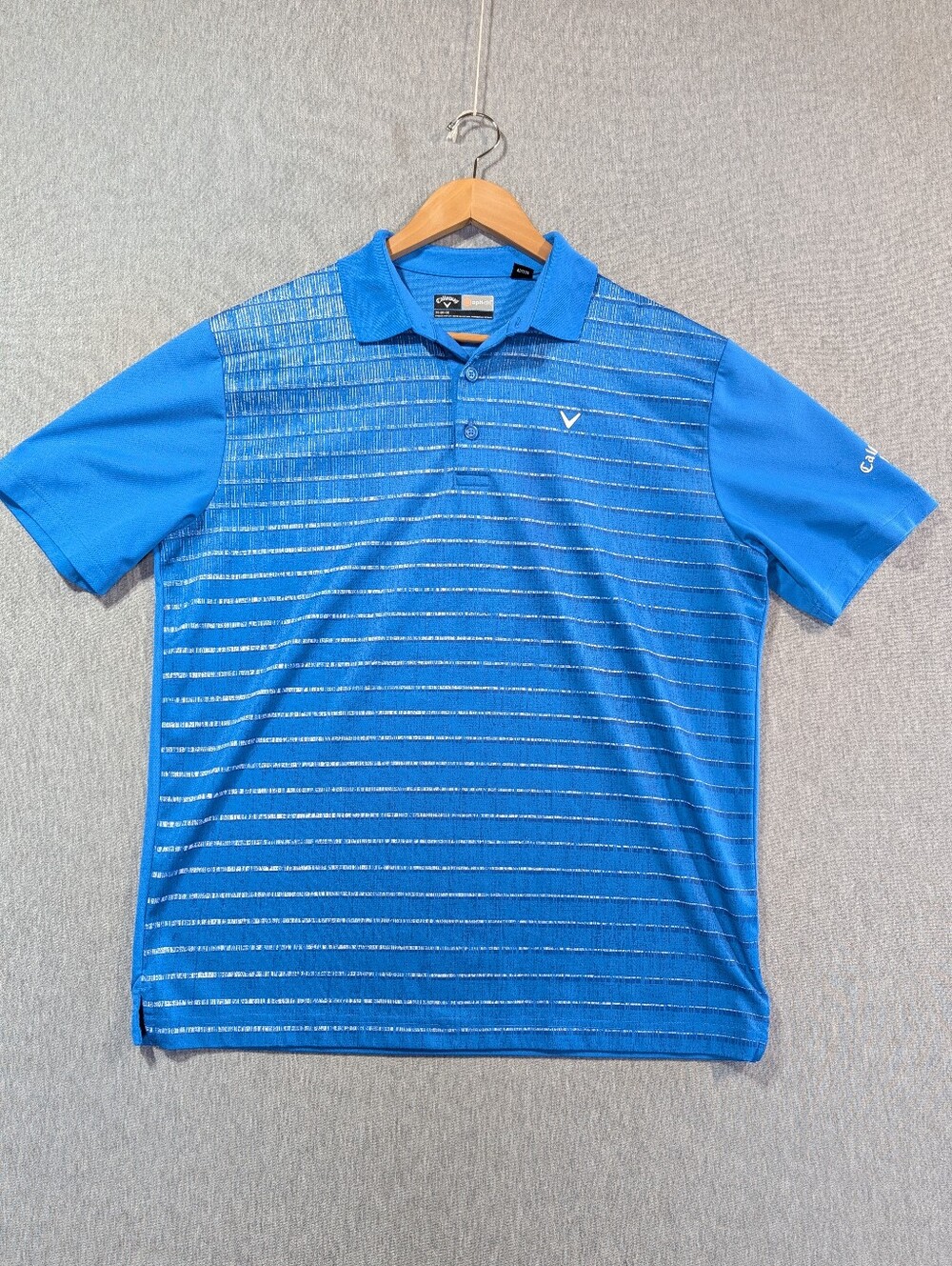 Callaway Opti-Dri Golf Polo Shirt Men's Medium Blue